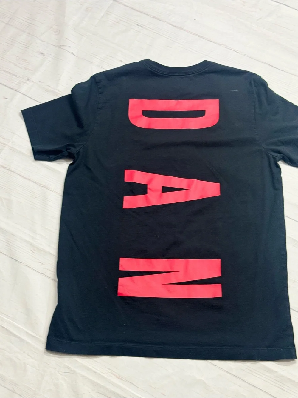 Jordan “JORDAN AIR” Graphic Tee – Black/Red – Size Large